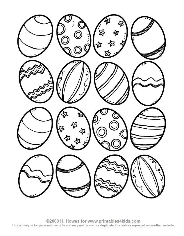 Easter Egg Colouring Pages 45