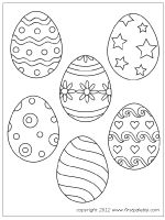 Easter Egg Colouring Pages 47