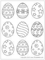 Easter Egg Colouring Pages 50