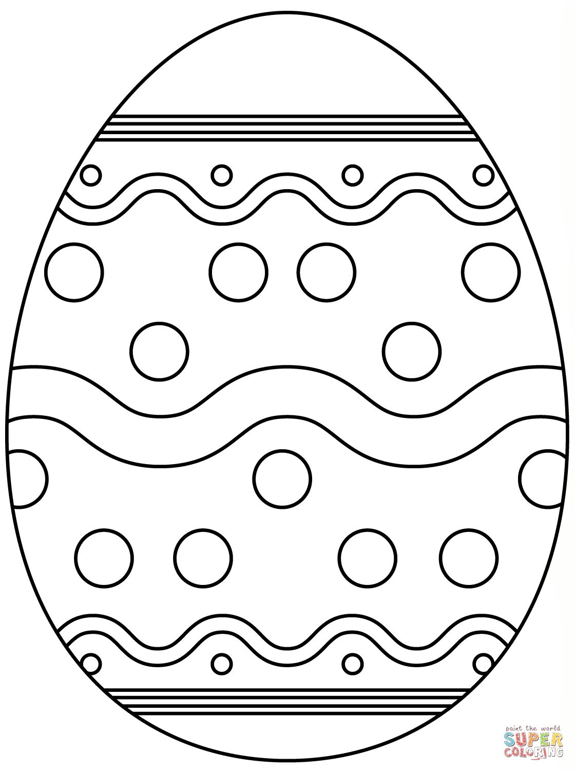 Easter Egg Colouring Pages Part 9