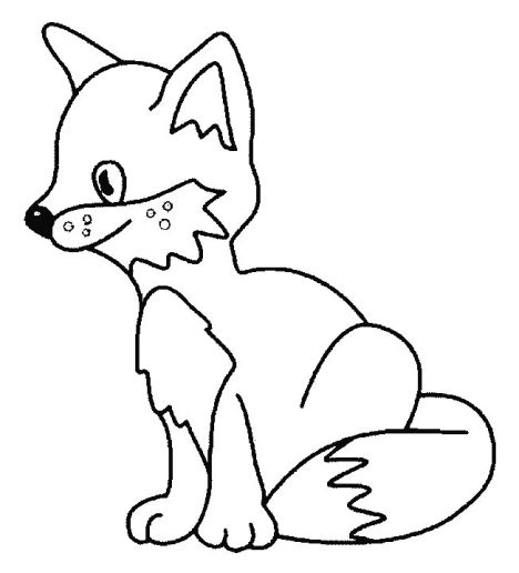 Fox Coloring Pages for Preschoolers 2