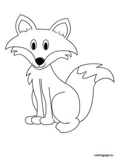 Fox Coloring Pages for Preschoolers 26