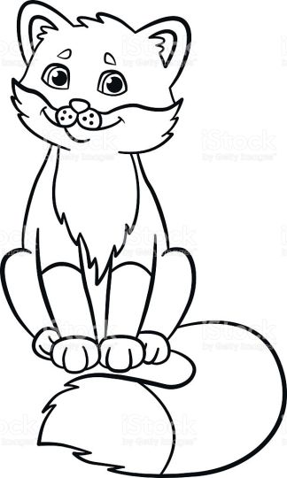 Fox Coloring Pages for Preschoolers 28