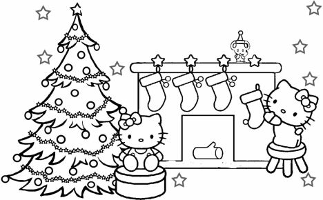 250+ Free Original 27+ Merry Christmas Hello Kitty Coloring Pages for Kids & Adults - Kids Activities Blog