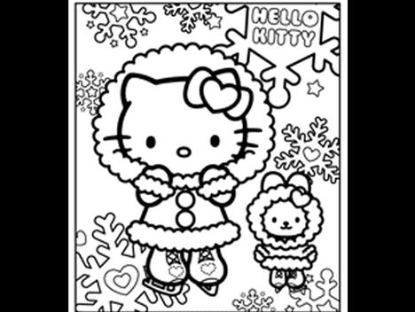 Hello Kitty Christmas Coloring Pages 23