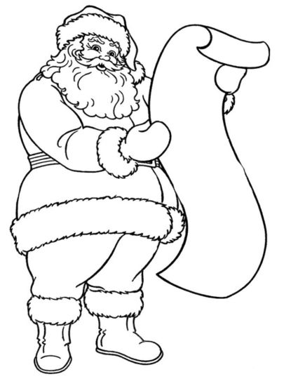 Letter To Santa Coloring Page 14