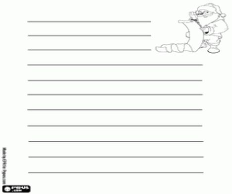 Letter To Santa Coloring Page 25