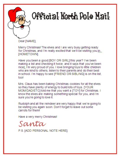 Letter To Santa Coloring Page 28