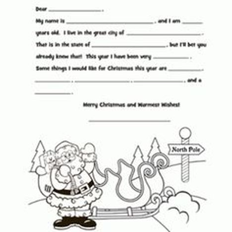 Letter To Santa Coloring Page 44