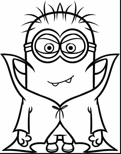Minion Christmas Coloring Pages 1