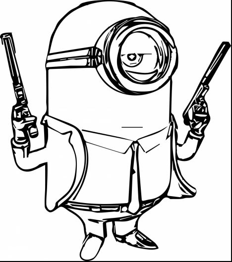 Minion Christmas Coloring Pages 11