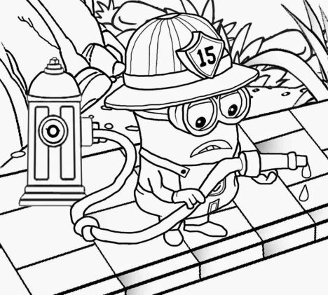 Minion Christmas Coloring Pages 25