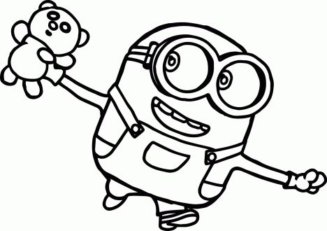 Minion Christmas Coloring Pages 3