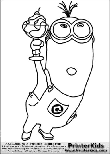 Minion Christmas Coloring Pages 30