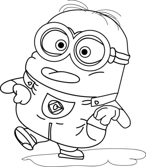 Minion Christmas Coloring Pages 5