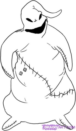 Oogie Boogie Coloring Page 8