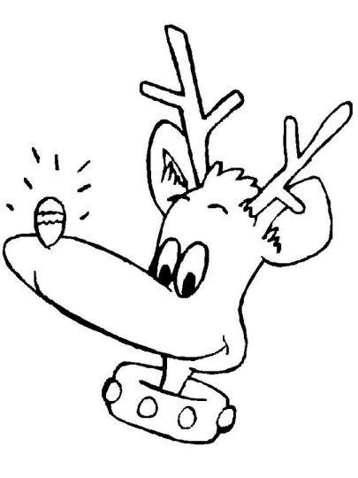 Reindeer Face Coloring Pages 31