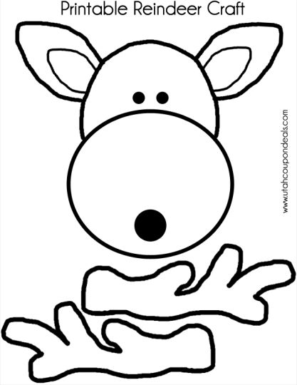 Reindeer Face Coloring Pages 40