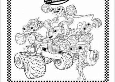 Blaze And The Monster Machines Coloring Pages 13