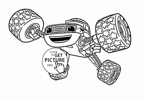 Blaze And The Monster Machines Coloring Pages 19