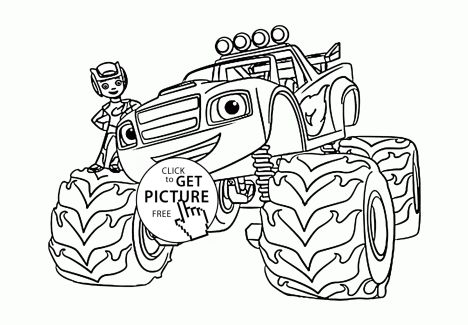 Blaze And The Monster Machines Coloring Pages 21