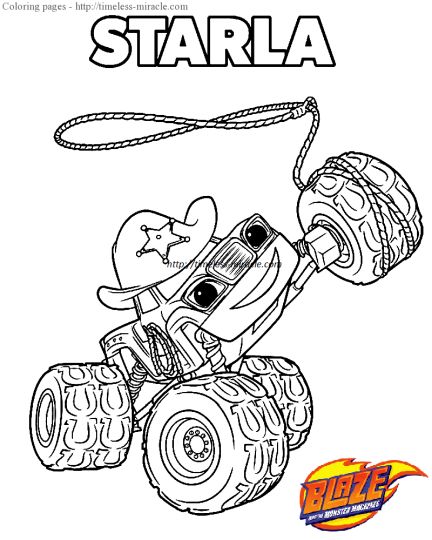 Blaze And The Monster Machines Coloring Pages 23