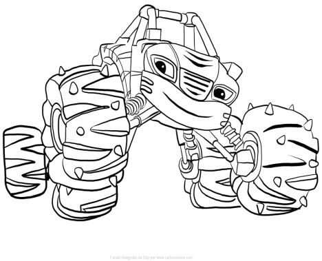 Blaze And The Monster Machines Coloring Pages - Part 4
