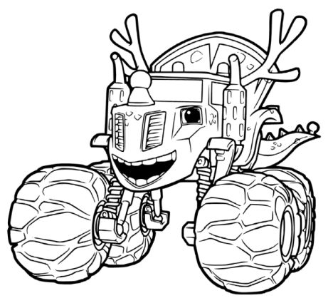 Blaze And The Monster Machines Coloring Pages 39