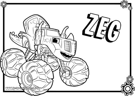 Blaze And The Monster Machines Coloring Pages 6