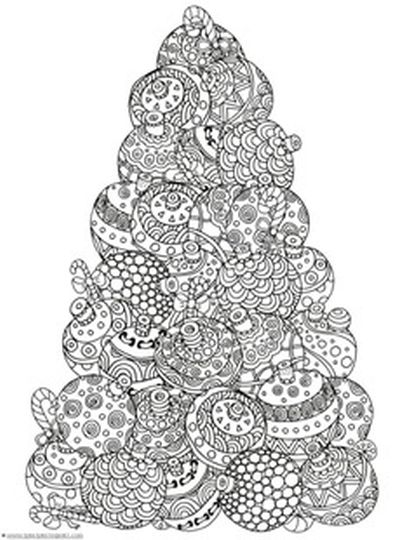 Christmas Doodle Coloring Pages 14