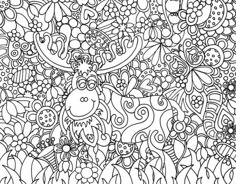 Christmas Doodle Coloring Pages 41