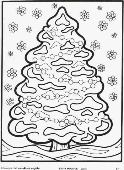 Christmas Doodle Coloring Pages 8
