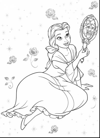 Disney Princess Christmas Coloring Pages 15