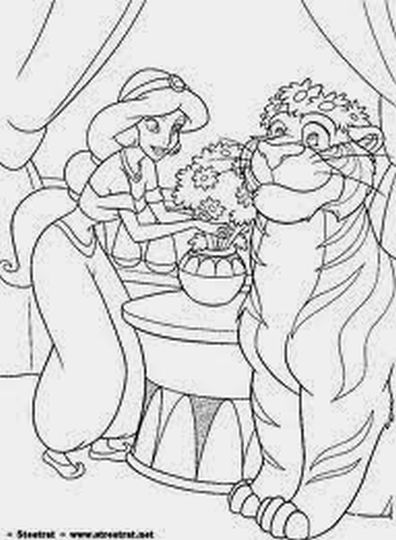 Disney Princess Christmas Coloring Pages 22