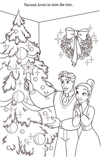 Disney Princess Christmas Coloring Pages 37