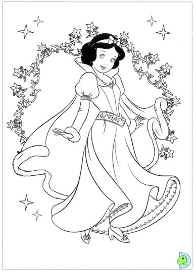 Disney Princess Christmas Coloring Pages 46