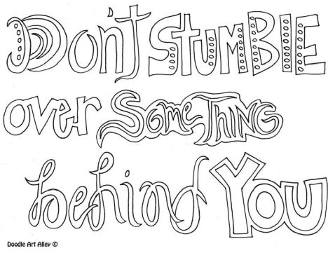 Doodle Coloring Pages Quotes 35