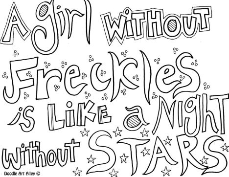 Doodle Coloring Pages Quotes 42