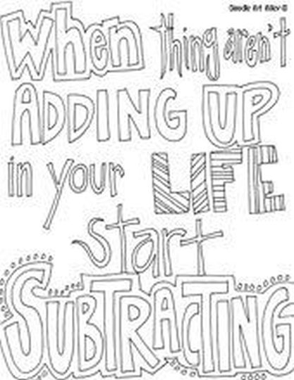 Doodle Coloring Pages Quotes 53