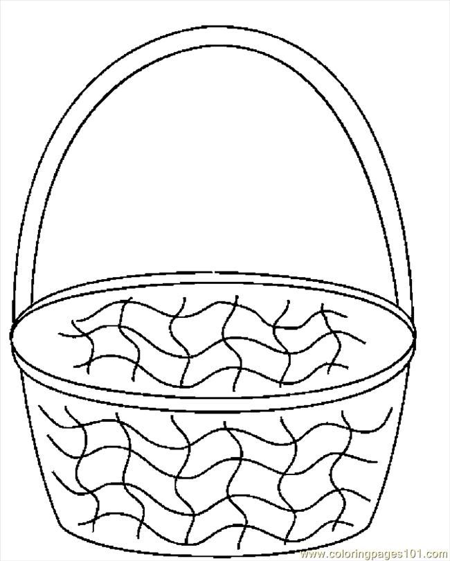 Easter Basket Coloring Pages 49