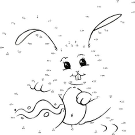 Easter Bunny Dot To Dot 32