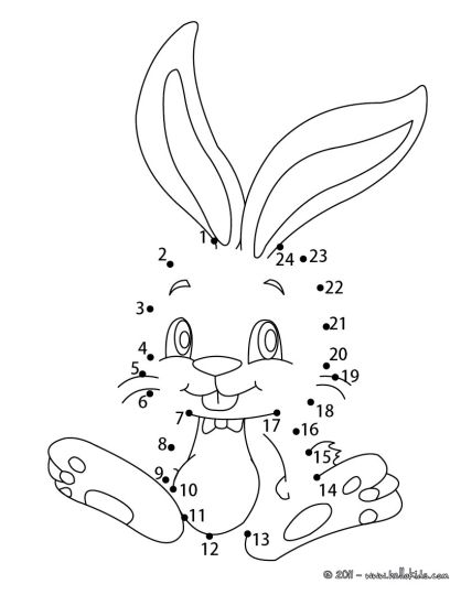 Easter Bunny Dot To Dot 6