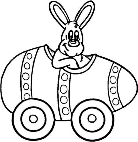 Easter Bunny With Eggs Coloring Page 33