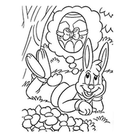 Easter Bunny With Eggs Coloring Page 37