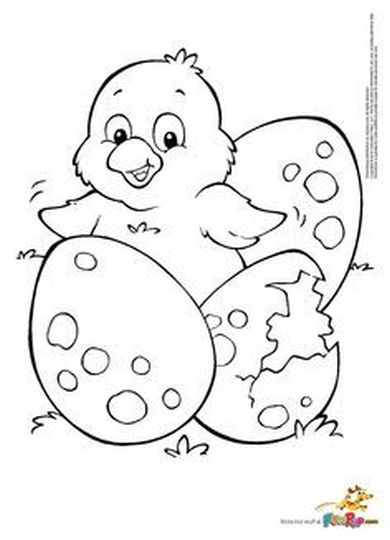 Easter Chick Coloring Pages 13