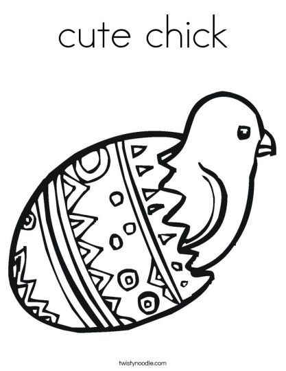 Easter Chick Coloring Pages 43