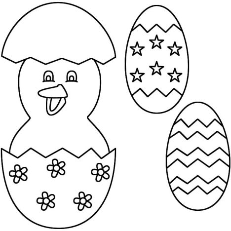 Easter Chick Coloring Pages 5