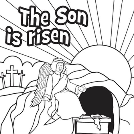 He Is Risen Coloring Page 2