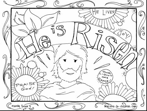 He Is Risen Coloring Page 25