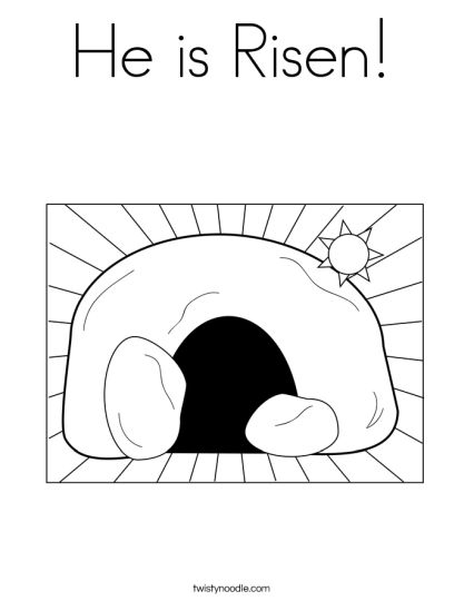 He Is Risen Coloring Page 9
